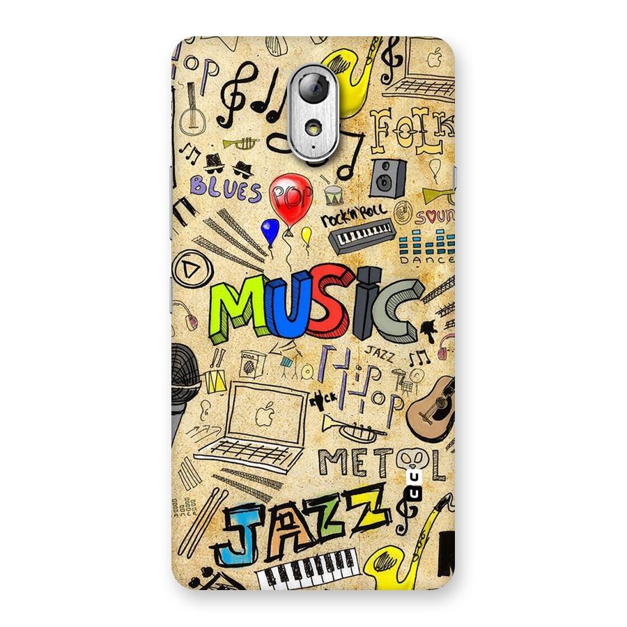 Music Pattern Back Case for Lenovo Vibe P1M