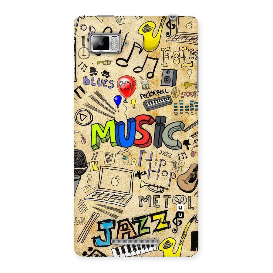 Music Pattern Back Case for Lenovo Vibe Z K910