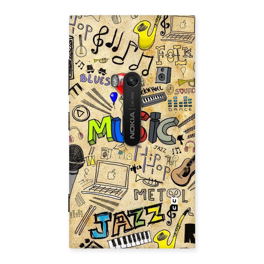 Music Pattern Back Case for Lumia 920
