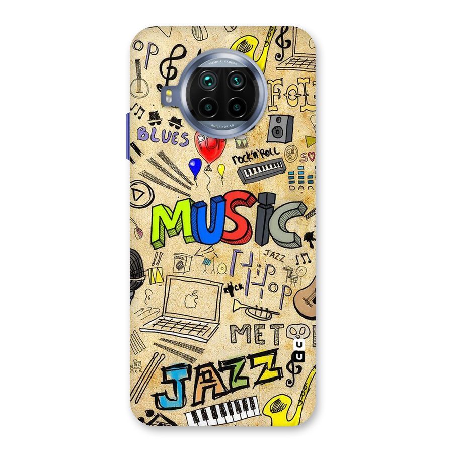 Music Pattern Back Case for Mi 10i