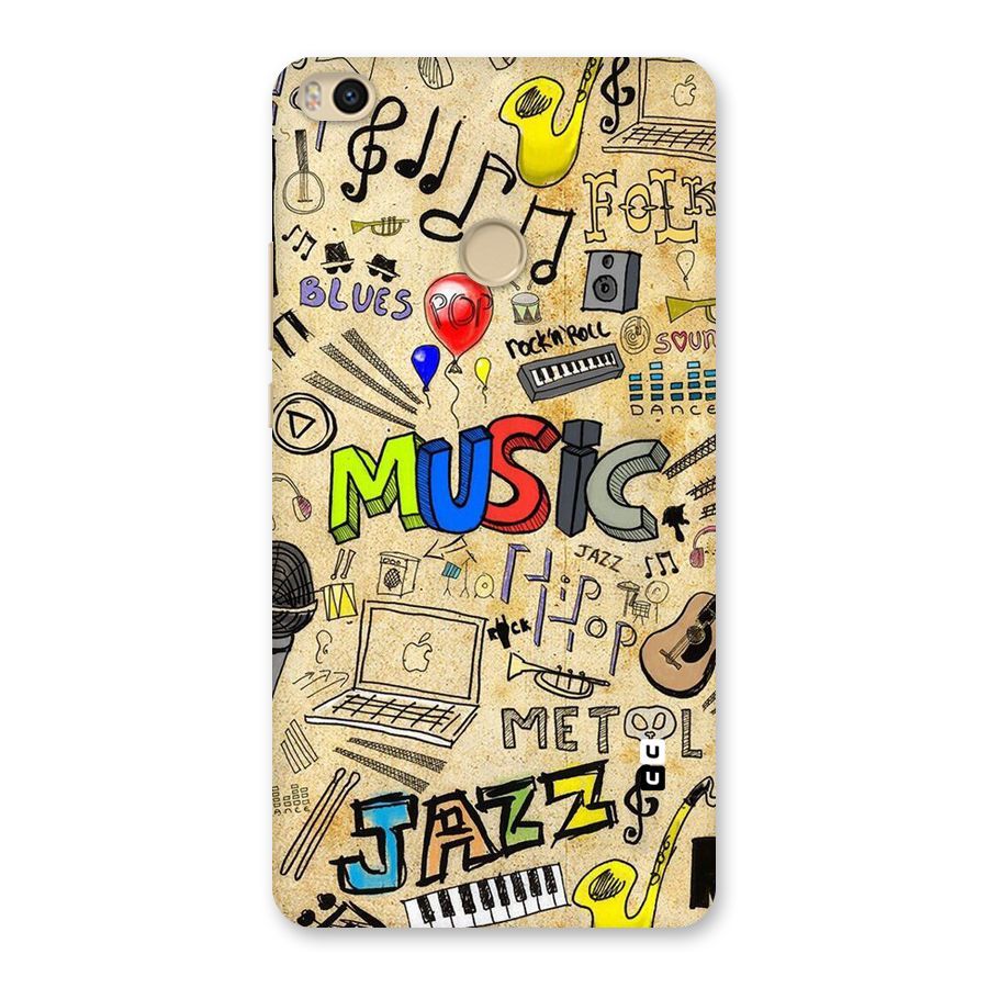 Music Pattern Back Case for Mi Max 2