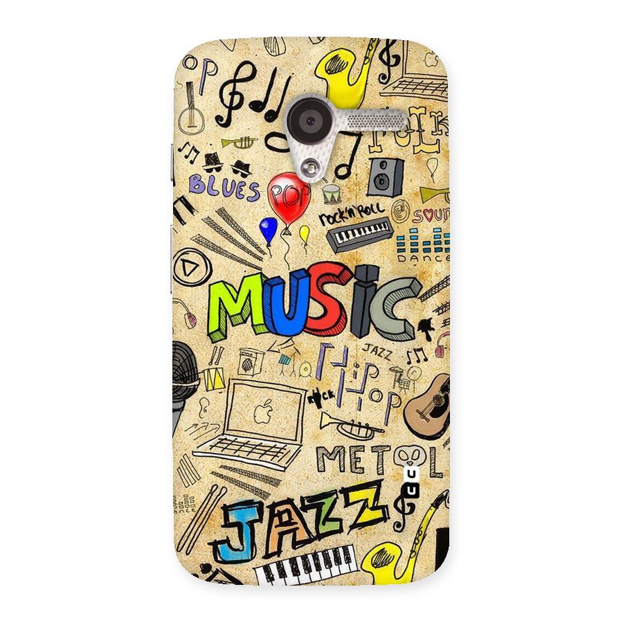Music Pattern Back Case for Moto X