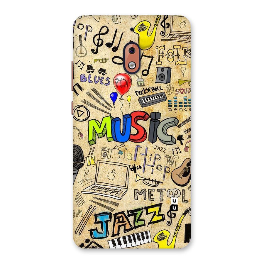 Music Pattern Back Case for Nokia 2.1