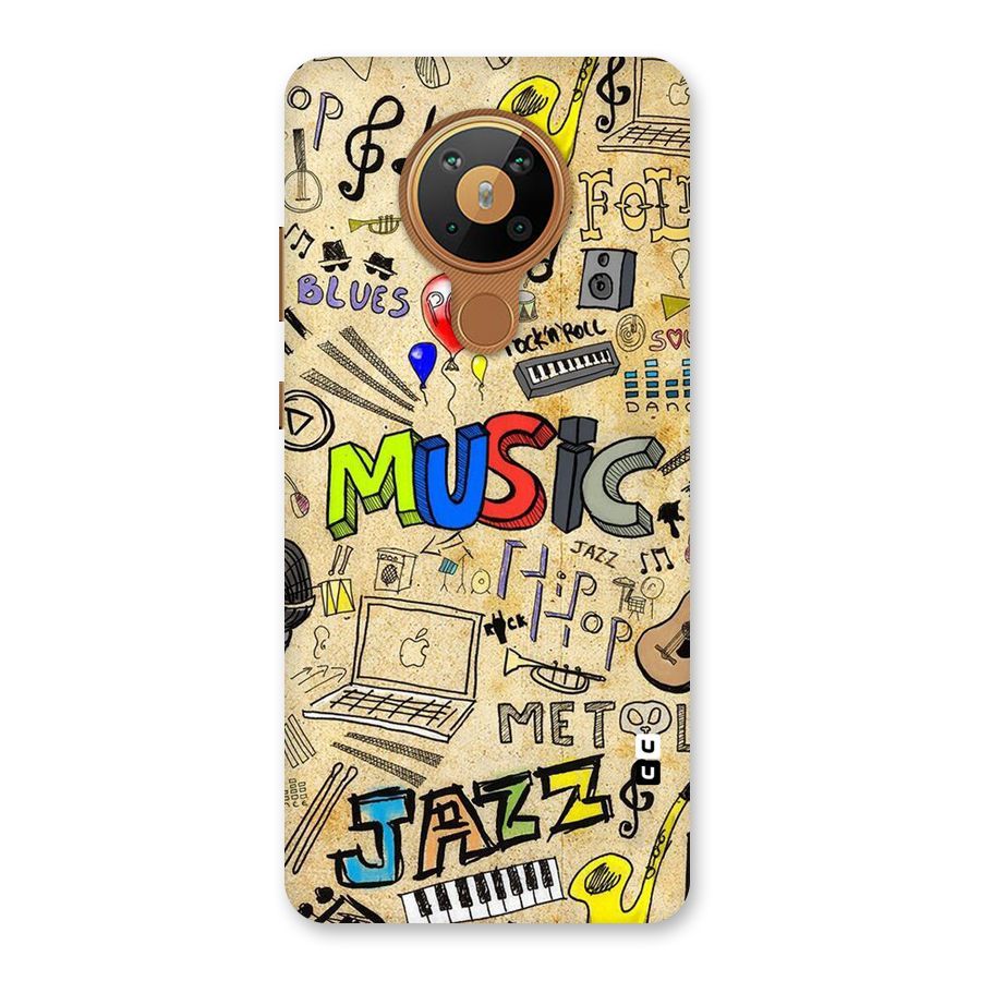 Music Pattern Back Case for Nokia 5.3
