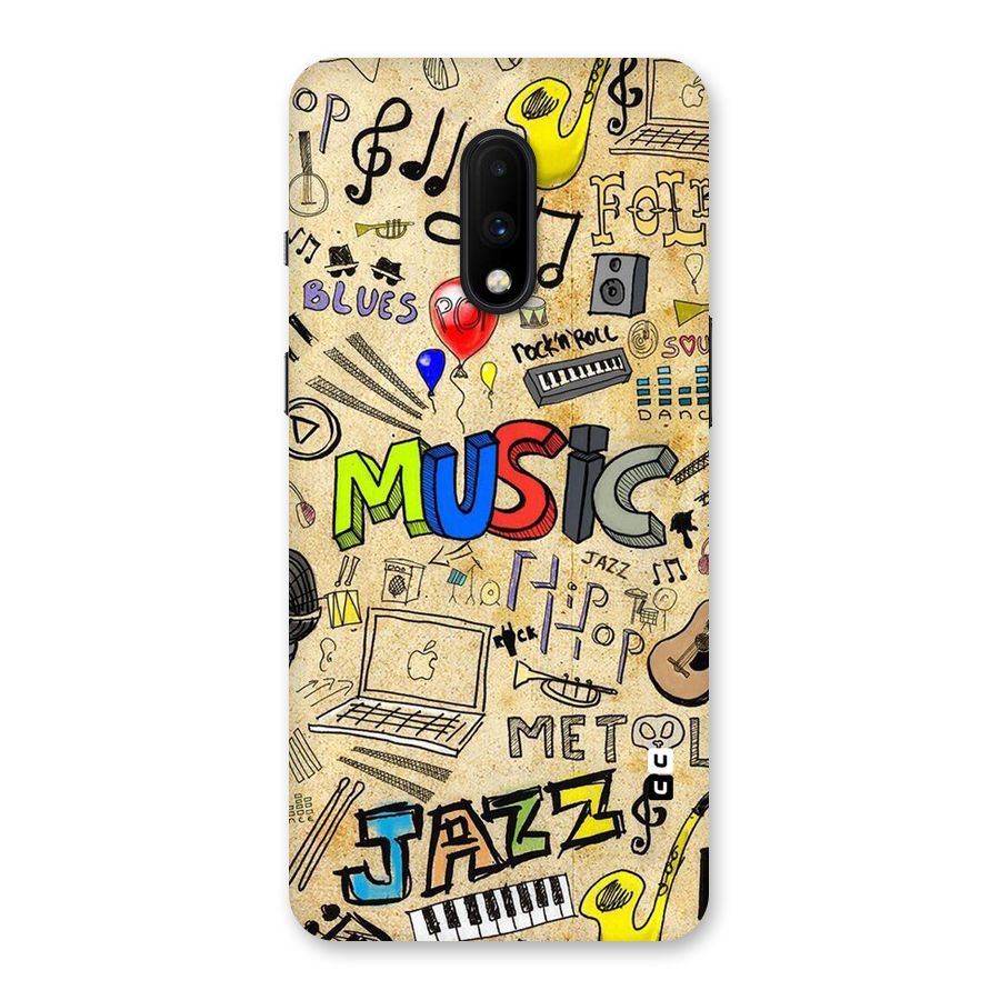 Music Pattern Back Case for OnePlus 7