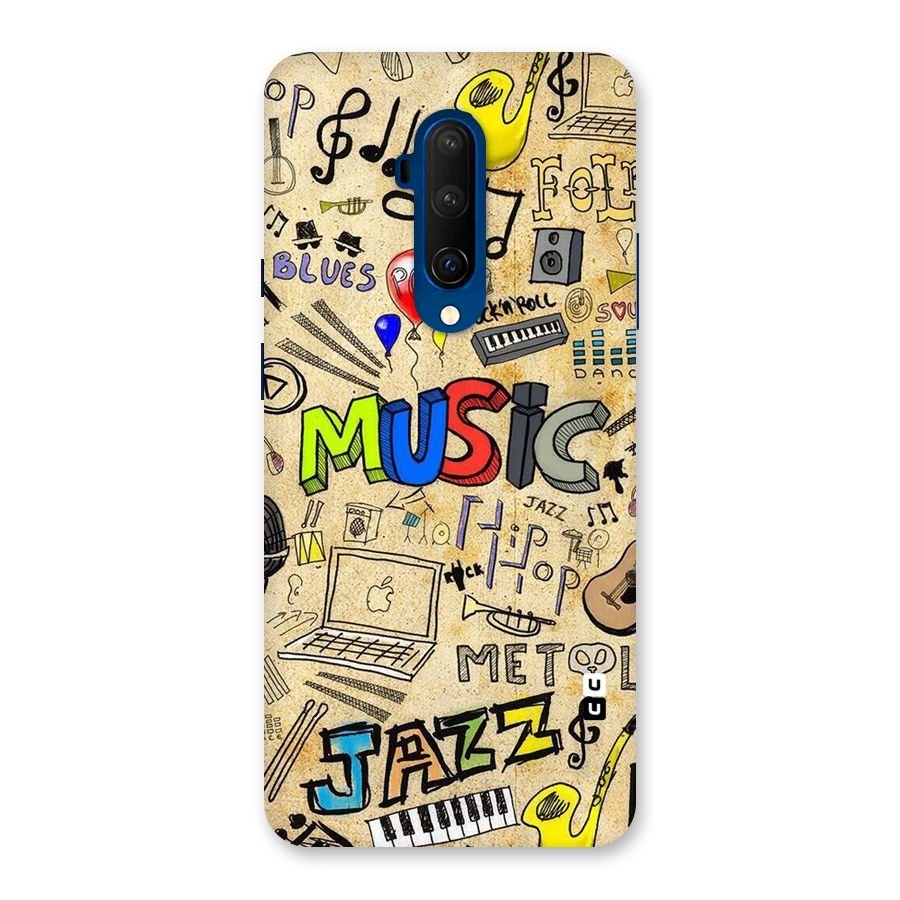 Music Pattern Back Case for OnePlus 7T Pro