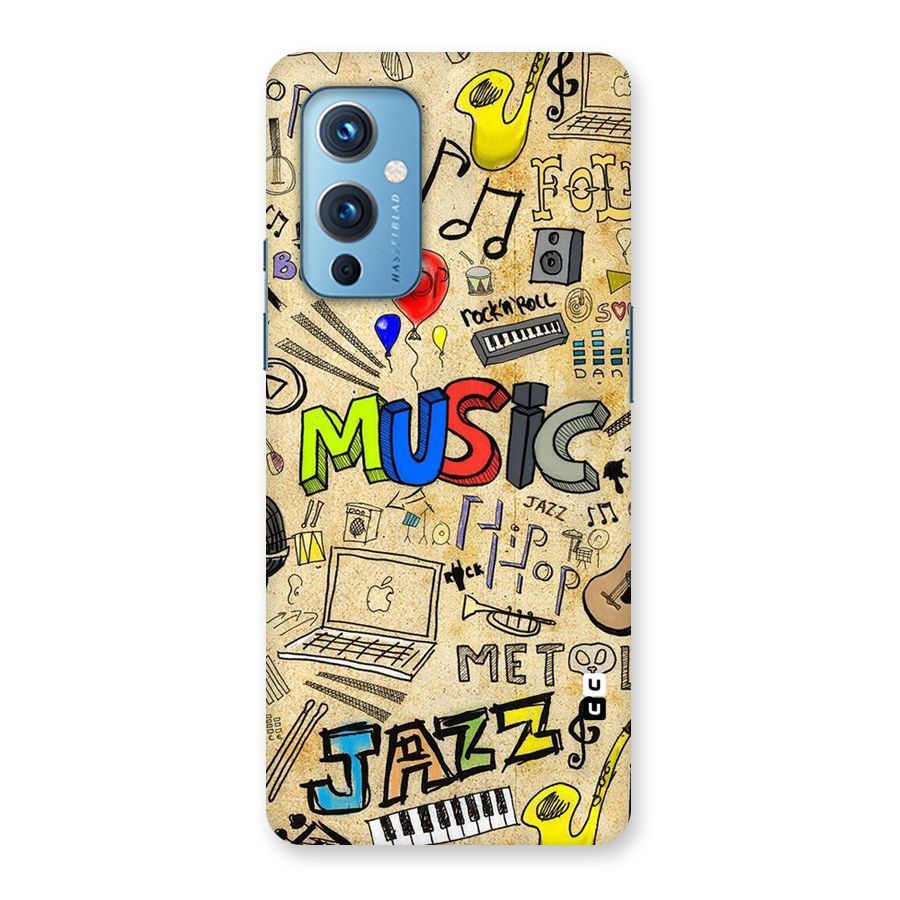 Music Pattern Back Case for OnePlus 9