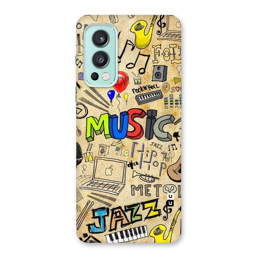 Music Pattern Back Case for OnePlus Nord 2 5G