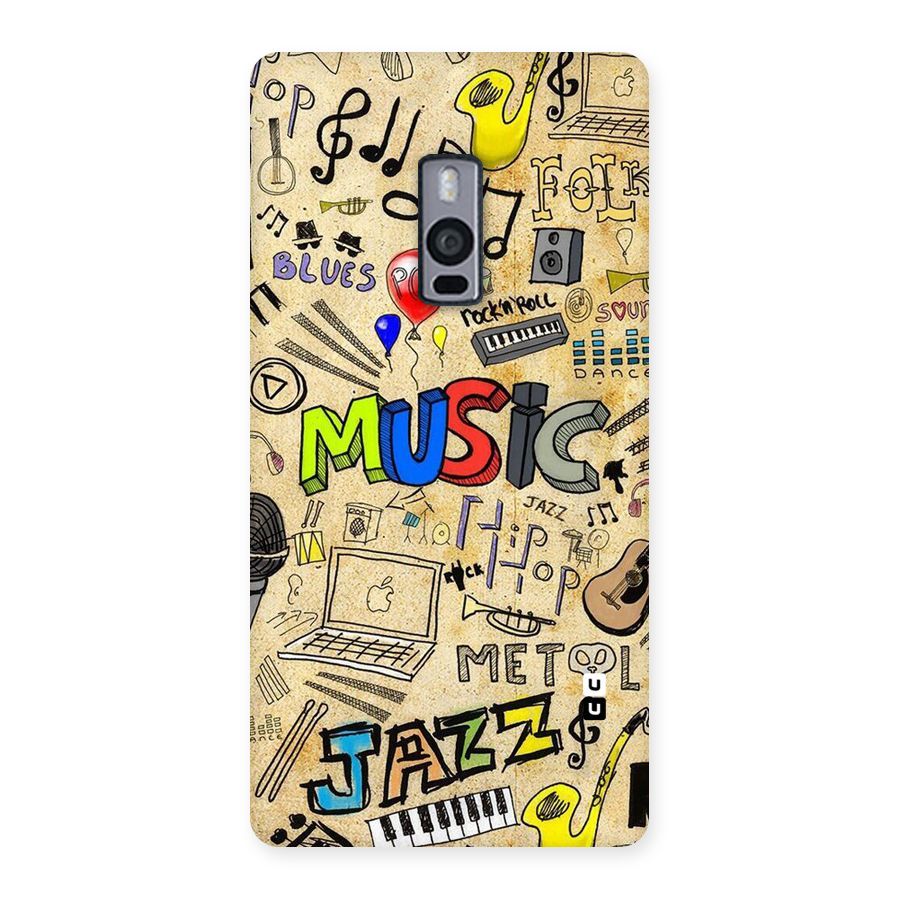 Music Pattern Back Case for OnePlus Two