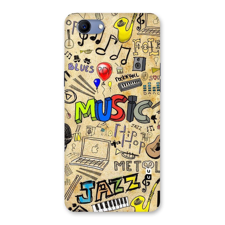 Music Pattern Back Case for Oppo Realme 1