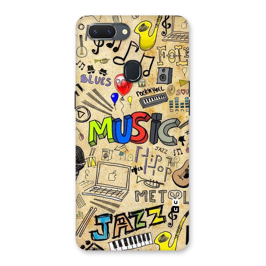 Music Pattern Back Case for Oppo Realme 2