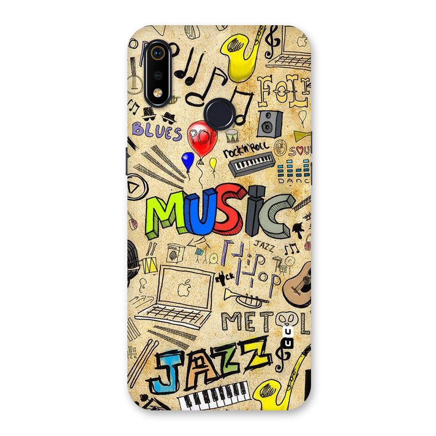 Music Pattern Back Case for Realme 3i