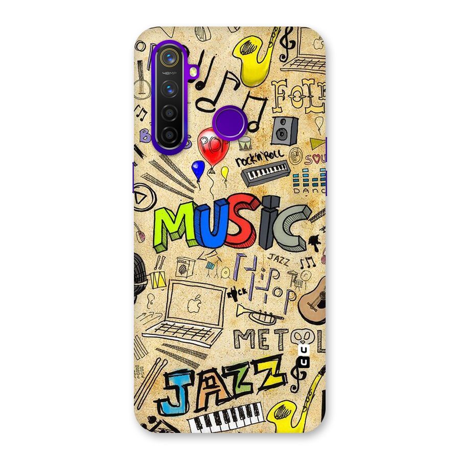 Music Pattern Back Case for Realme 5 Pro