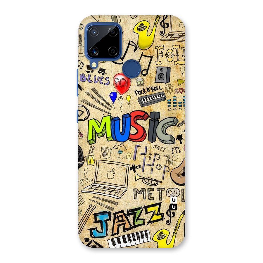 Music Pattern Back Case for Realme C15