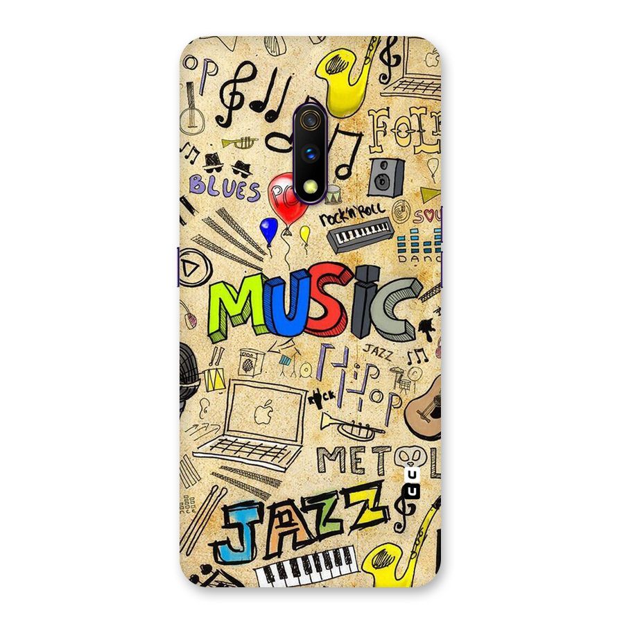 Music Pattern Back Case for Realme X