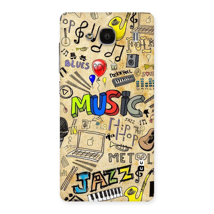 Music Pattern Back Case for Redmi 2