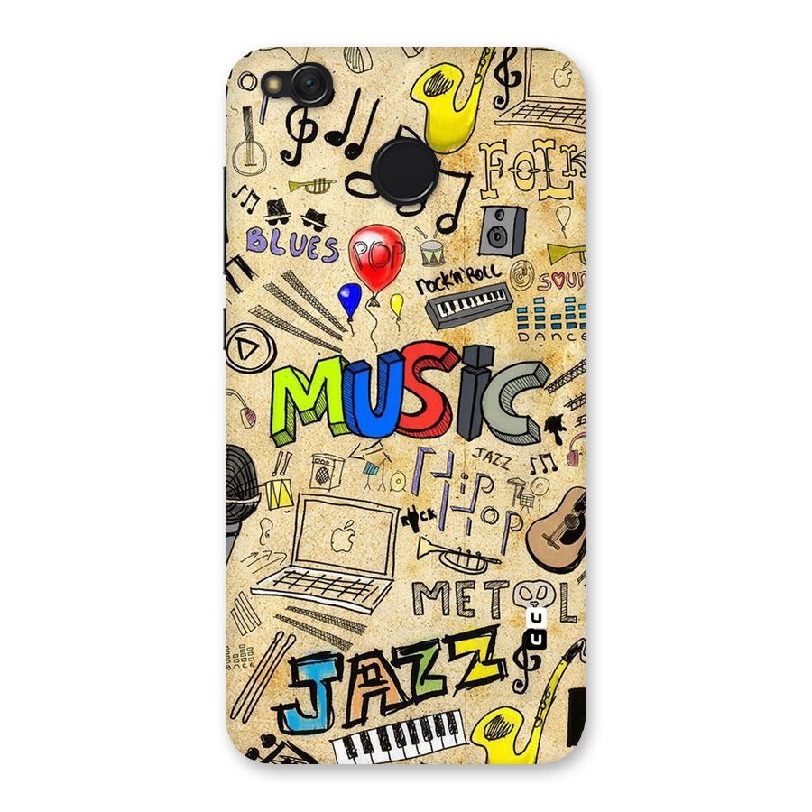 Music Pattern Back Case for Redmi 4