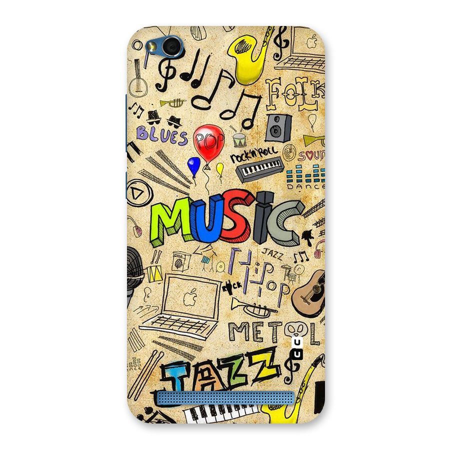 Music Pattern Back Case for Redmi 5A