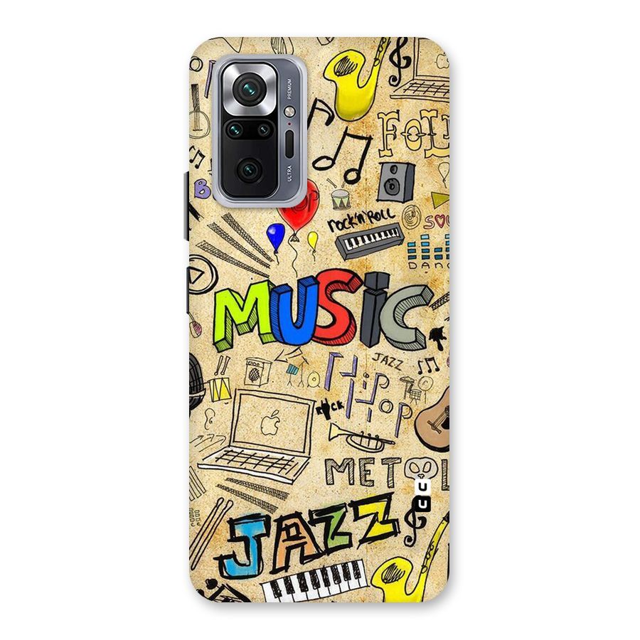 Music Pattern Back Case for Redmi Note 10 Pro Max