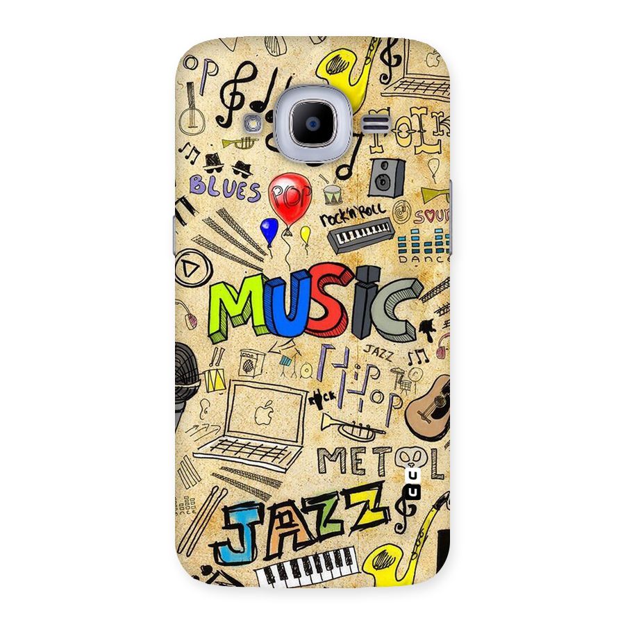Music Pattern Back Case for Samsung Galaxy J2 2016