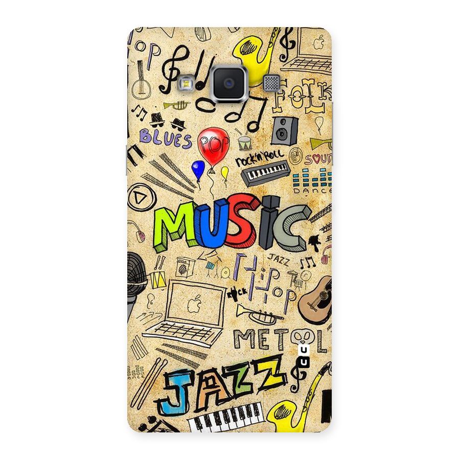 Music Pattern Back Case for Samsung Galaxy A5