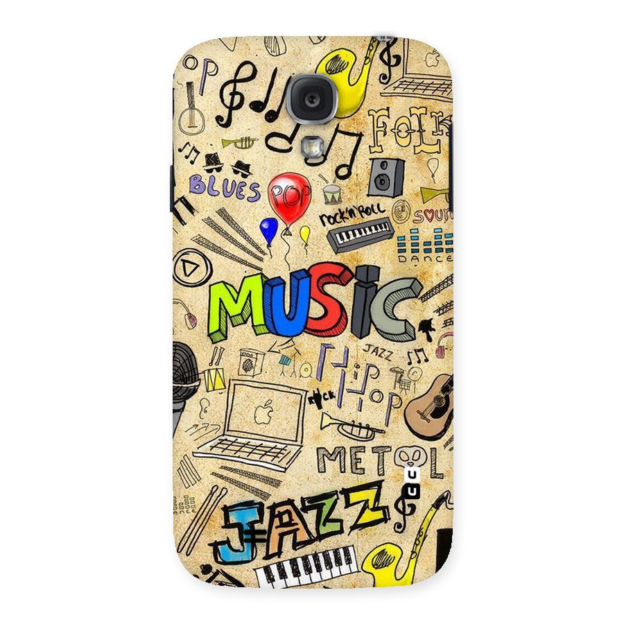 Music Pattern Back Case for Samsung Galaxy S4