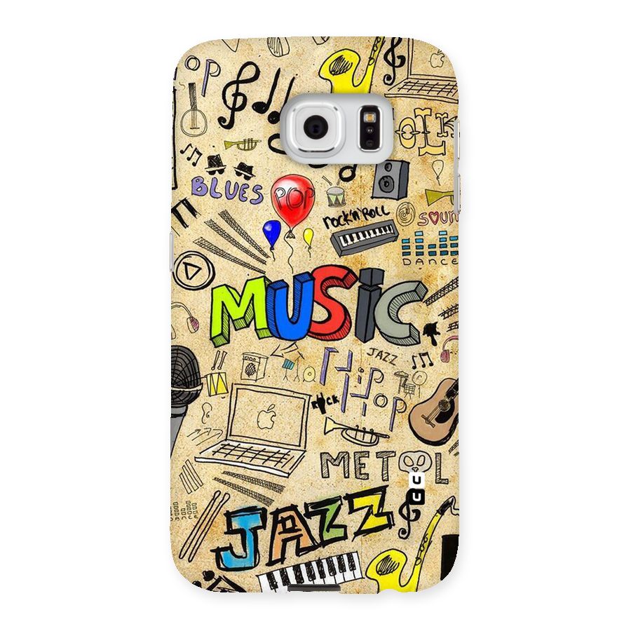 Music Pattern Back Case for Samsung Galaxy S6