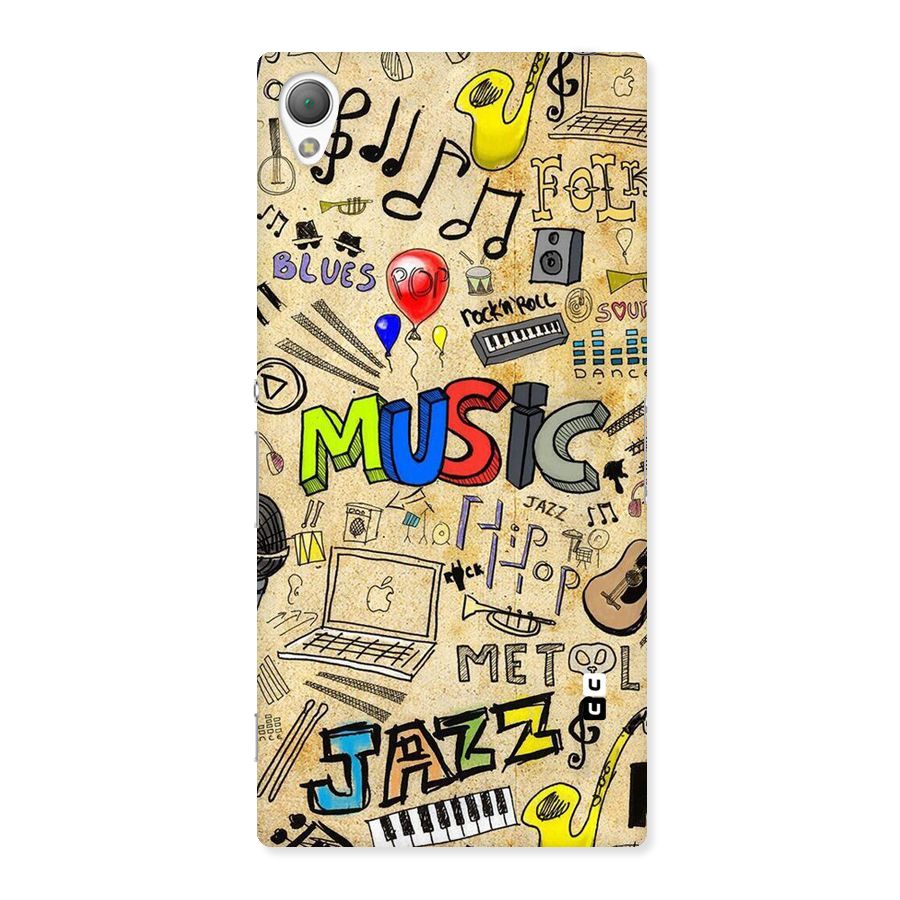 Music Pattern Back Case for Sony Xperia Z3