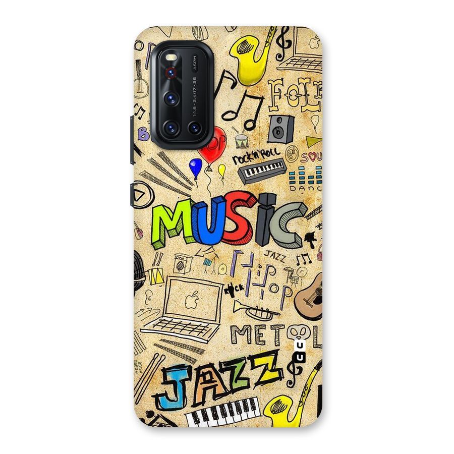 Music Pattern Back Case for Vivo V19