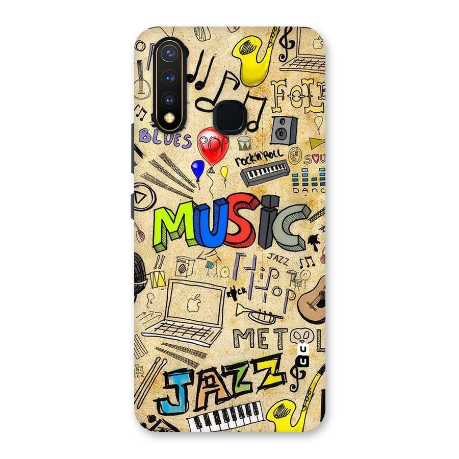 Music Pattern Back Case for Vivo Y19