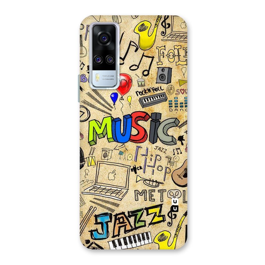 Music Pattern Back Case for Vivo Y31