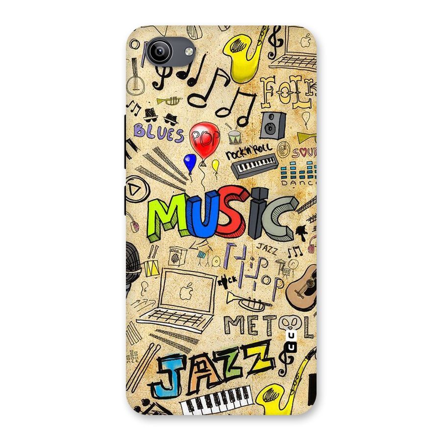 Music Pattern Back Case for Vivo Y81i