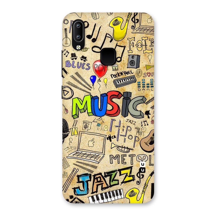Music Pattern Back Case for Vivo Y93