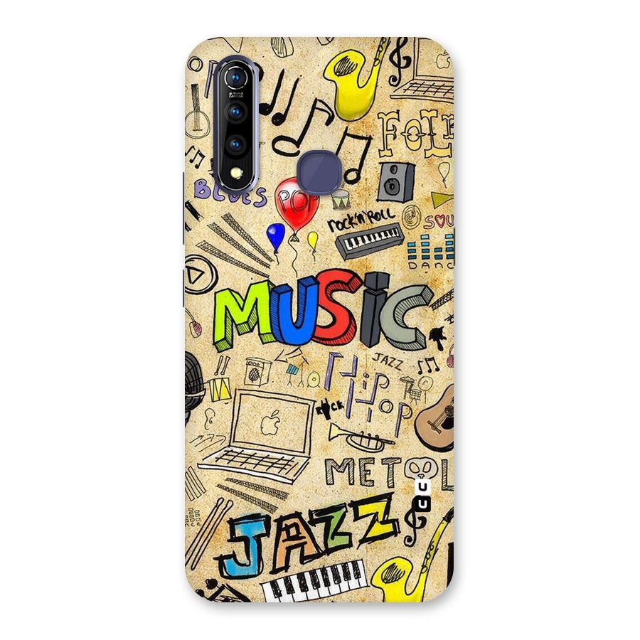 Music Pattern Back Case for Vivo Z1 Pro