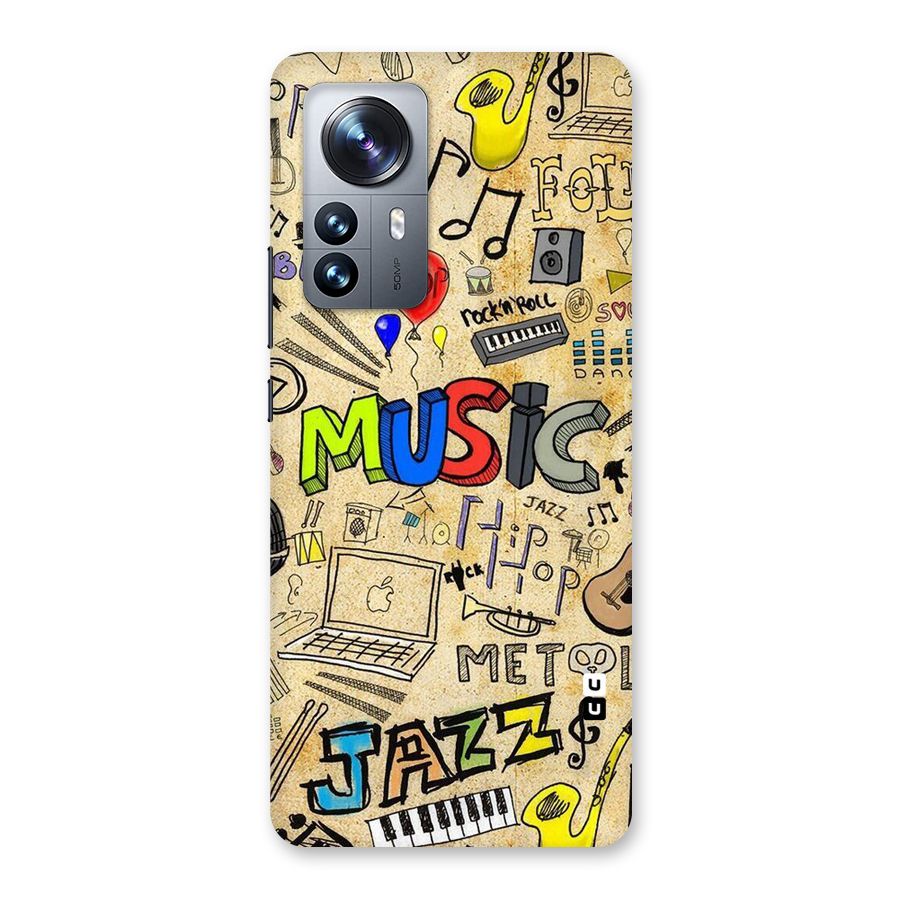 Music Pattern Back Case for Xiaomi 12 Pro
