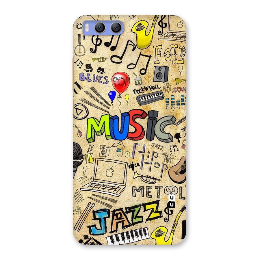 Music Pattern Back Case for Xiaomi Mi 6