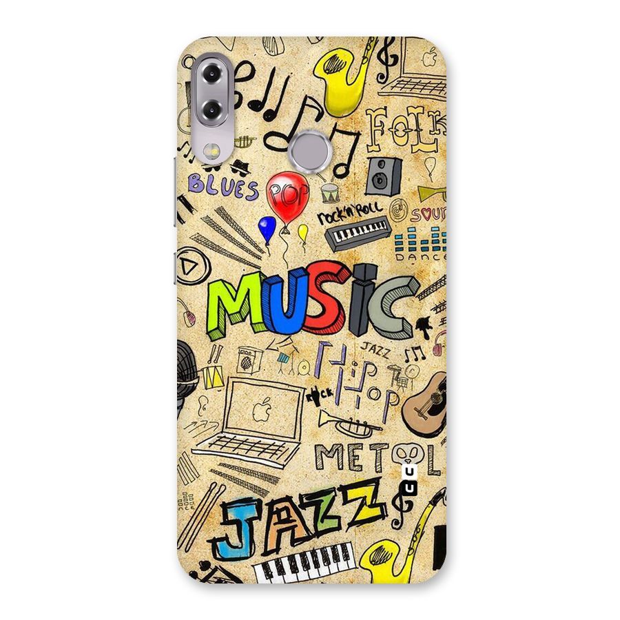 Music Pattern Back Case for Zenfone 5Z