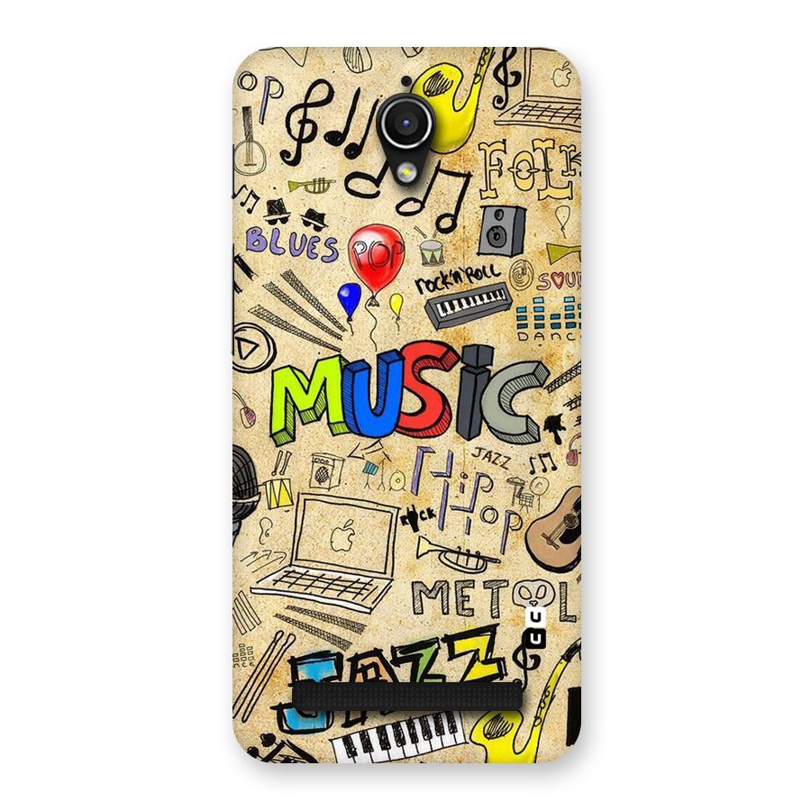 Music Pattern Back Case for Zenfone Go