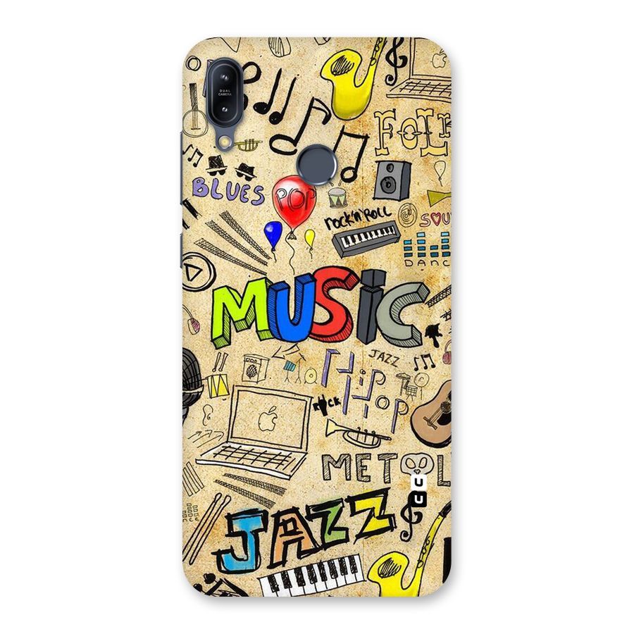 Music Pattern Back Case for Zenfone Max M2