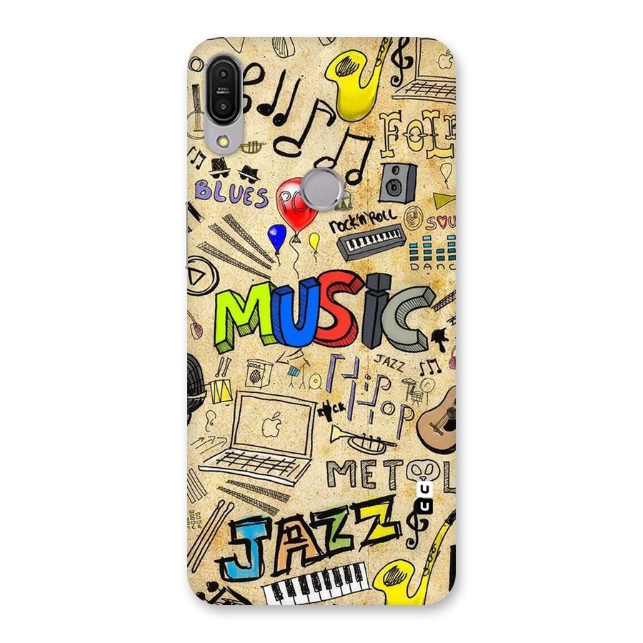 Music Pattern Back Case for Zenfone Max Pro M1