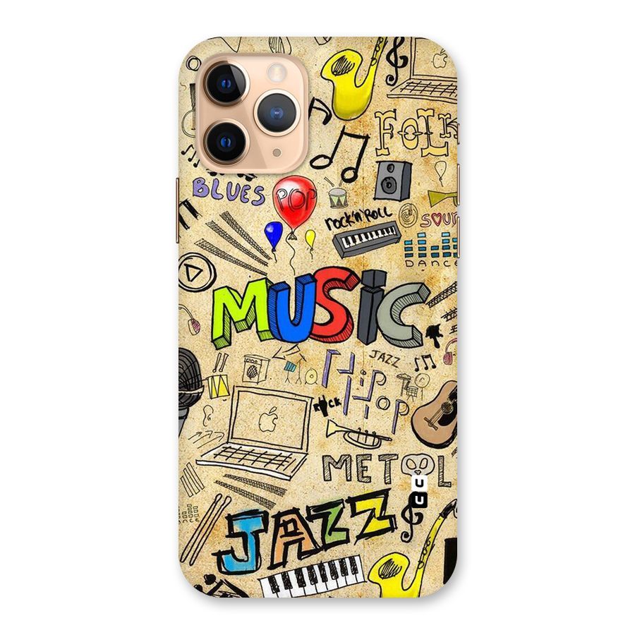 Music Pattern Back Case for iPhone 11 Pro