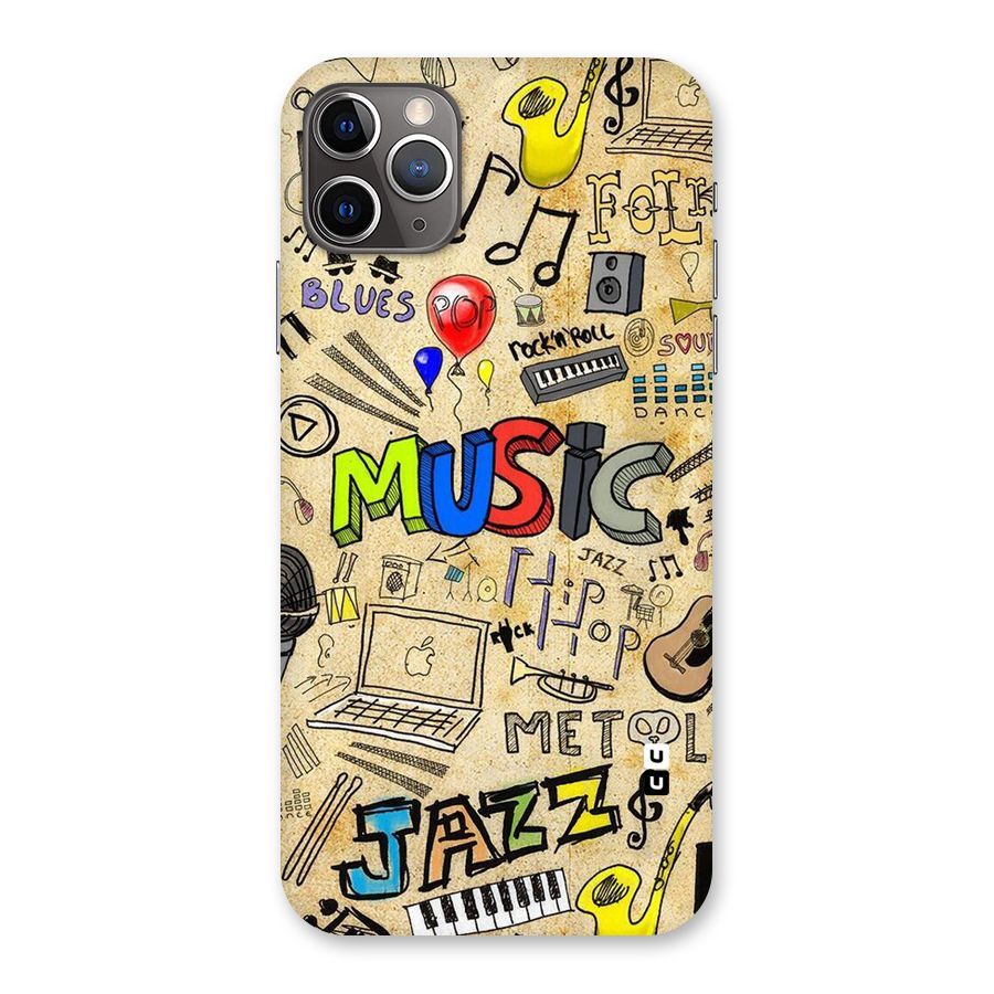 Music Pattern Back Case for iPhone 11 Pro Max