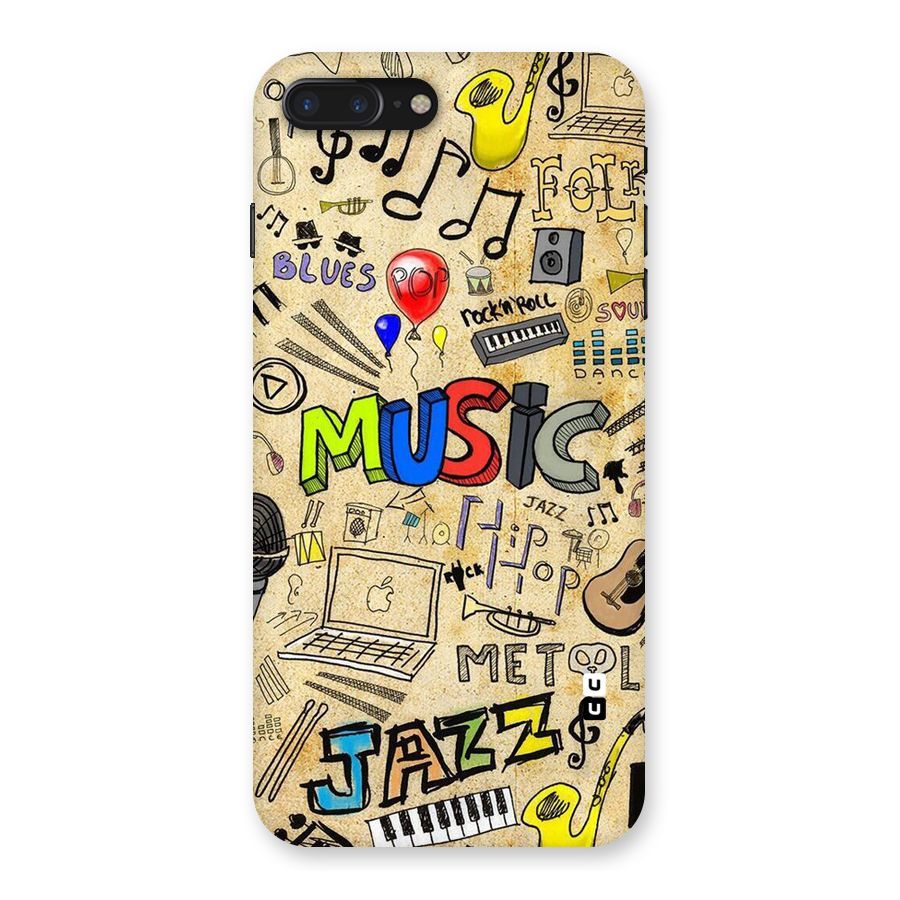 Music Pattern Back Case for iPhone 7 Plus