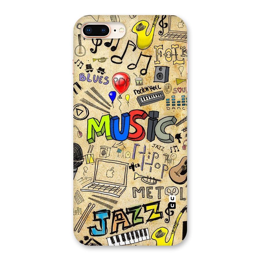 Music Pattern Back Case for iPhone 8 Plus