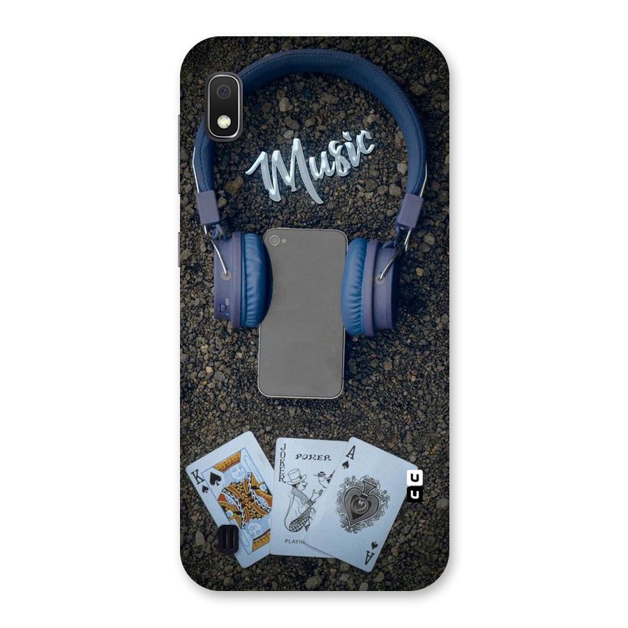 Music Power Cards Back Case for Galaxy A10