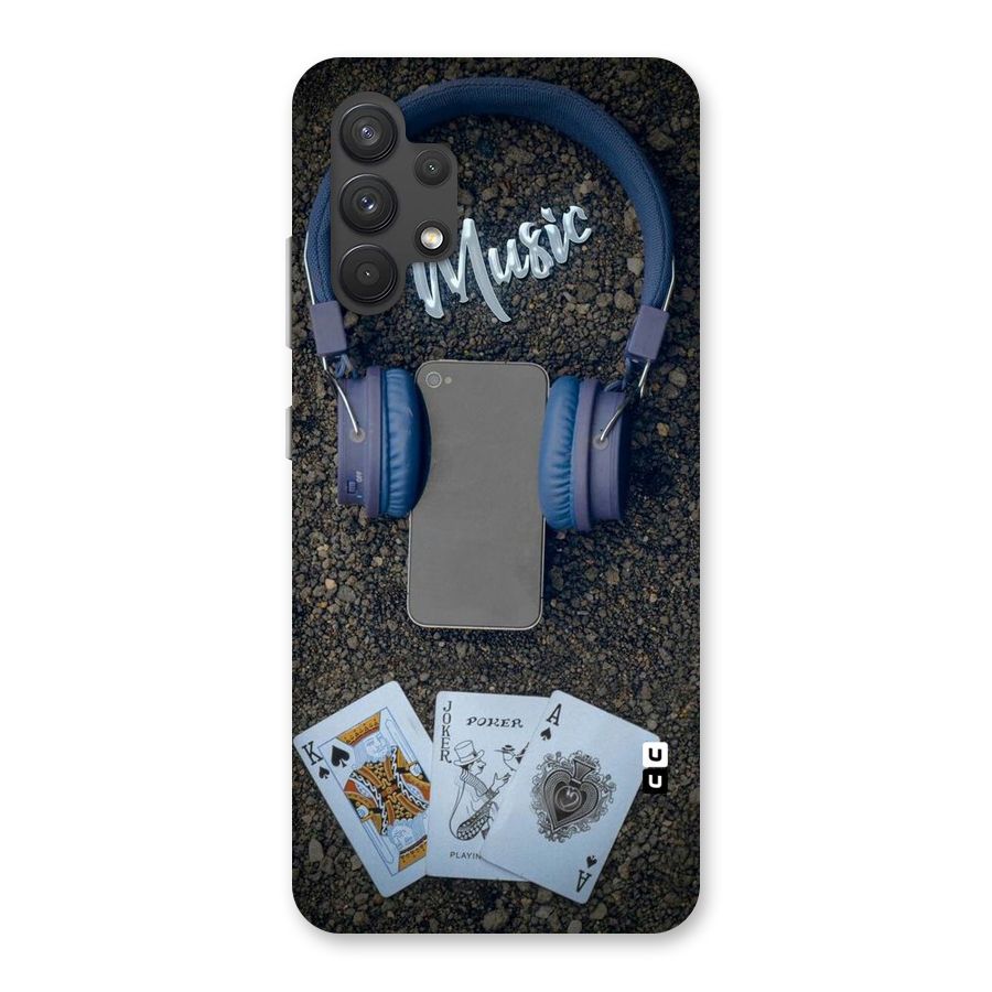Music Power Cards Back Case for Galaxy A32