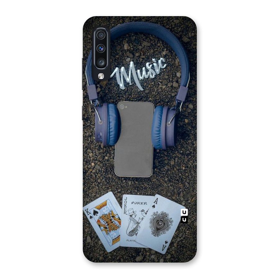 Music Power Cards Back Case for Galaxy A70