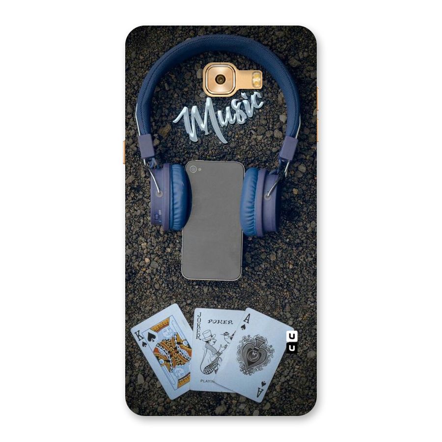 Music Power Cards Back Case for Galaxy C9 Pro