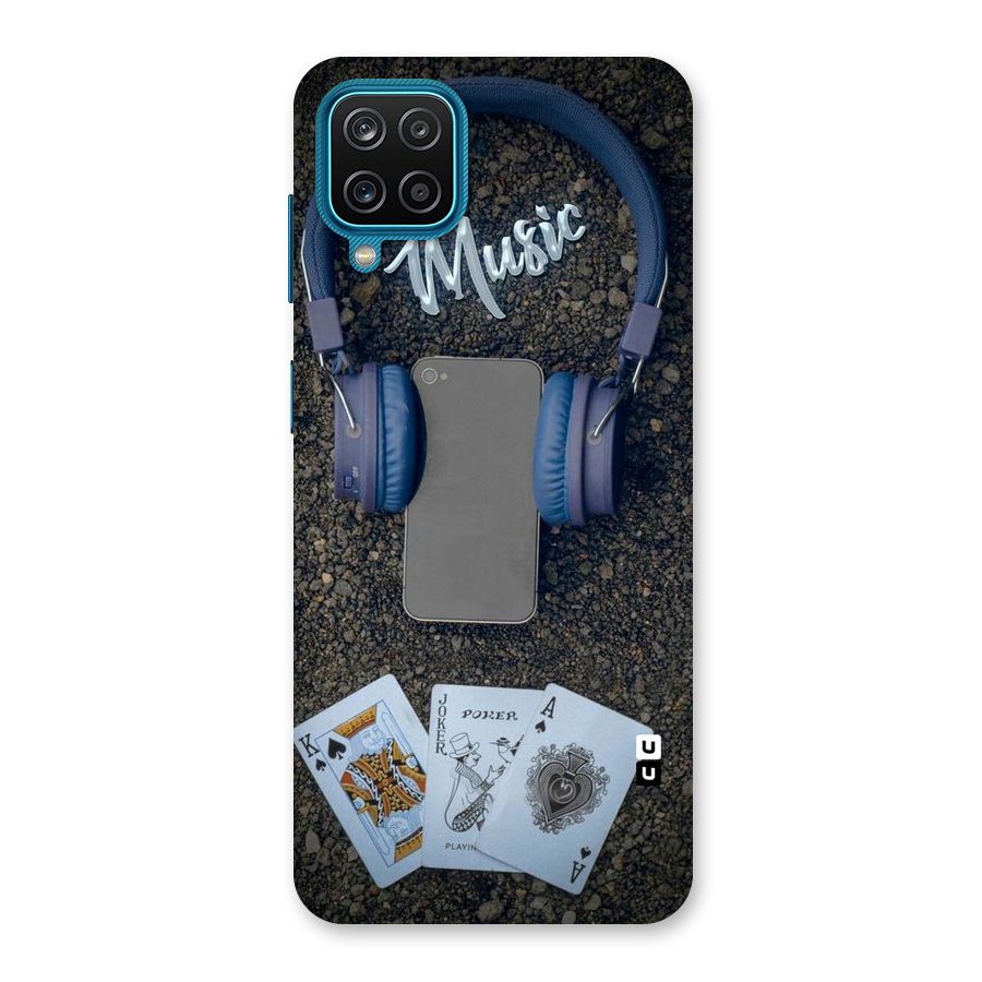 Music Power Cards Back Case for Galaxy F12