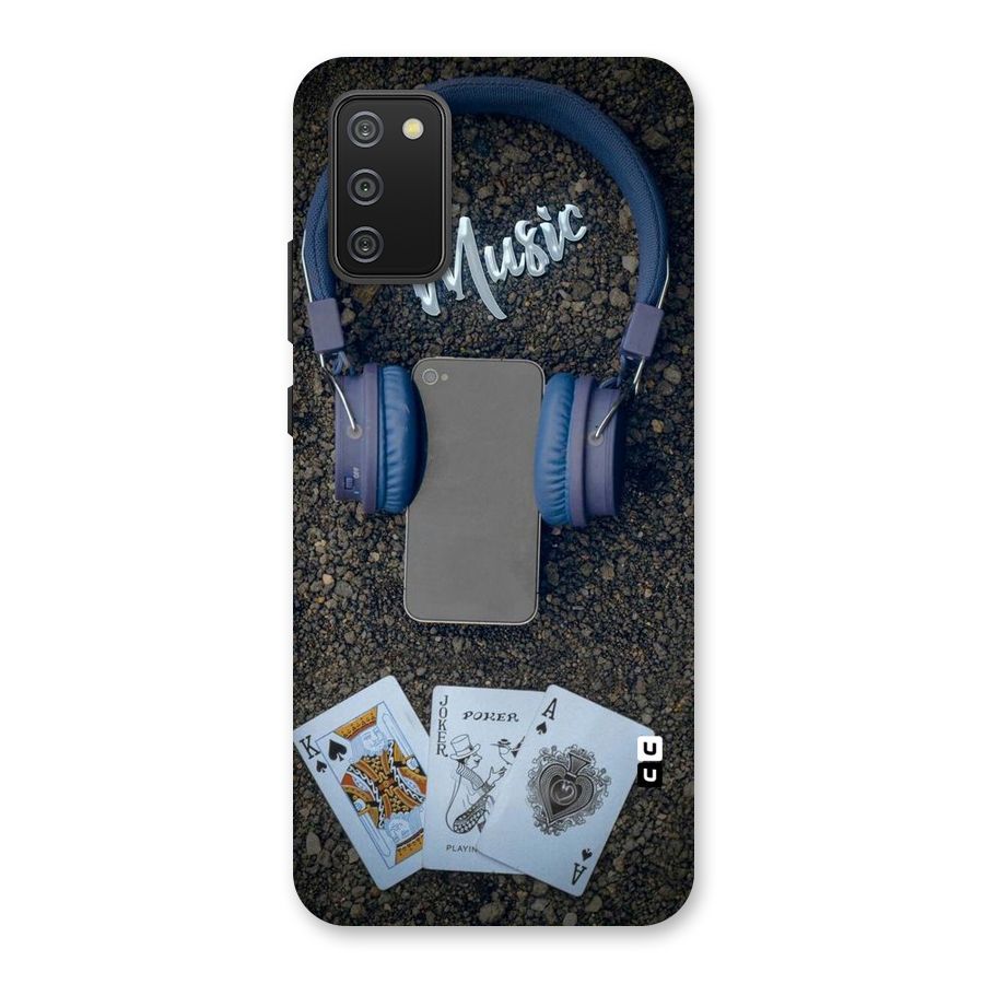 Music Power Cards Back Case for Galaxy M02s